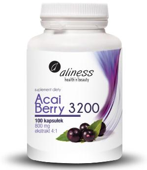 Acai Berry 3200 + chrom, acerola  x 100 kaps. – Aliness